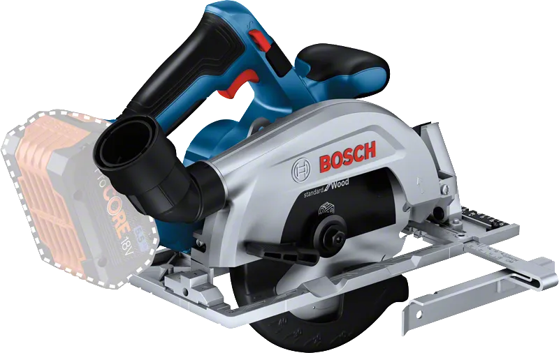 Bosch GKS 18V-57 akülü daire testere ProCORE18V akü ile.