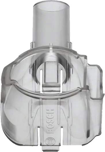 Bosch şeffaf plastik vakum adaptörü, 111 mm uzunluğunda.