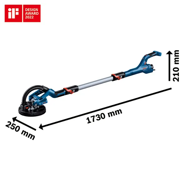 Bosch GTR 550 alçıpan zımpara makinesi 215 mm zımpara pedi ile.