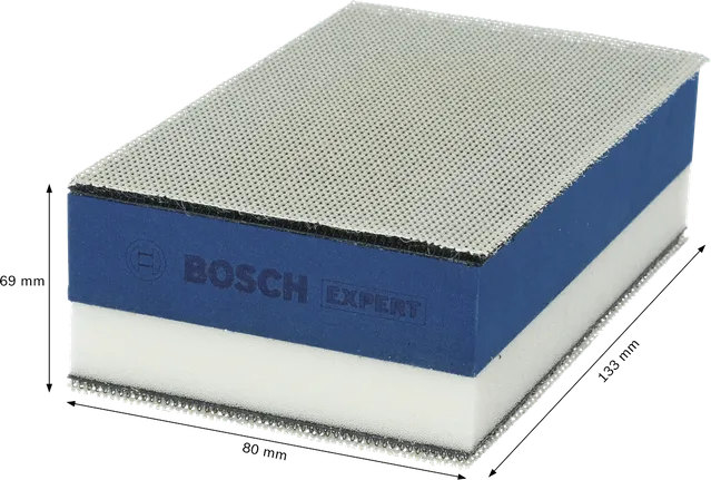 Bosch EXPERT Yoğunluk Bloğu aşındırıcı zımpara pedi 80x133 mm.