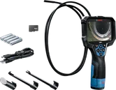 Bosch GIC 12V-5-27 C inceleme kamerası ve aksesuarları.