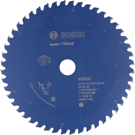 Bosch dairesel testere bıçağı ahşap 254×30 mm.