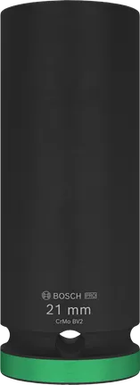 Bosch PRO Darbeli Soket 21 mm derinlik, 1/2" sürücü.