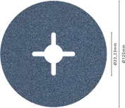 Bosch PRO R574 Fiber Disk 125 mm G80 taşlama için.