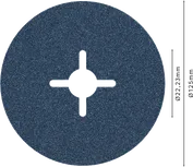 Bosch PRO R574 Fiber Disk 125 mm G100 zımparalama için.