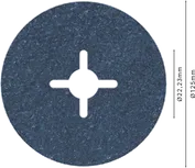 Bosch PRO R574 Fiber Disk 125 mm G36 zımparalama için.