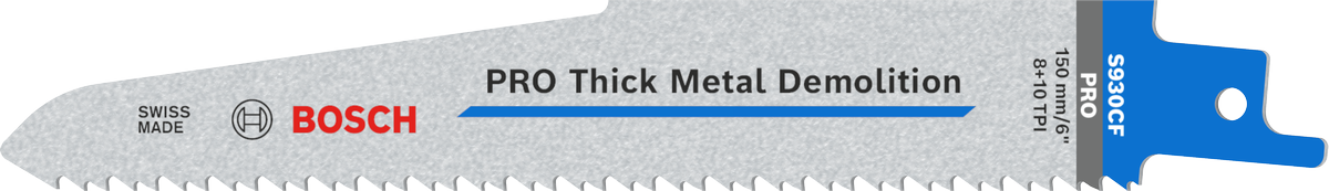 Bosch PRO Thick Metal Demolition S930CF bıçağı, mikro kenarlı.