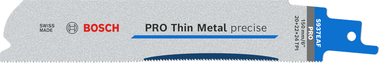 Bosch PRO İnce Metal hassas S937EAF çift metal testere bıçağı.