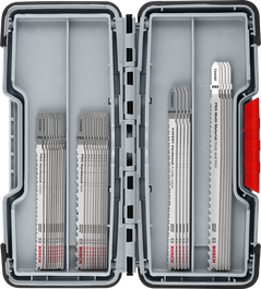 Bosch PRO Ahşap ve Metal Mutfak Yapım Seti, 30 dekupaj bıçağı.