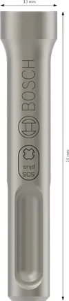 Bosch PRO SDS plus Çubuk Sürücüsü 58 mm darbeli matkaplar için.