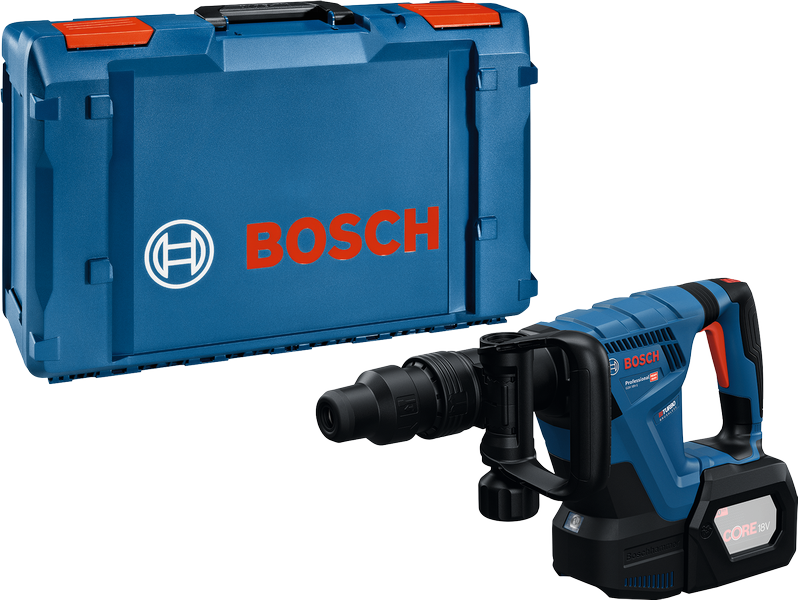 Bosch GSH 18V-5 SDS-max akülü kırıcı delici kılıflı.