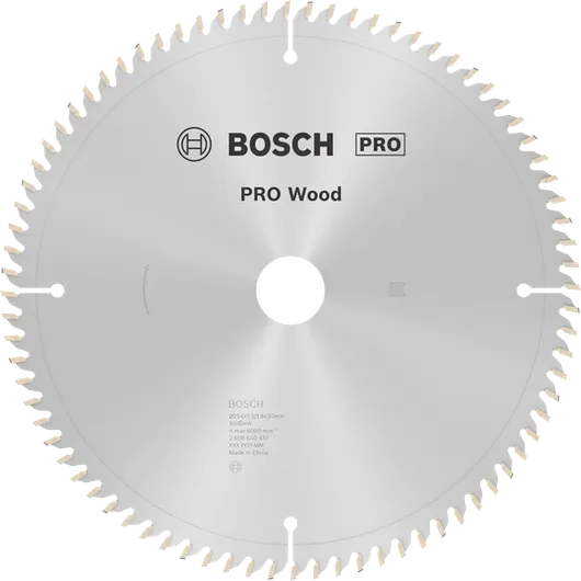 Bosch PRO Ahşap Daire Testere Bıçağı 254 mm, hassas kesimler için.