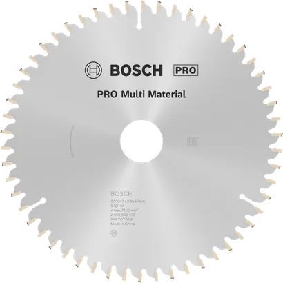 Bosch PRO Multi Material daire testere bıçağı, 54 diş.