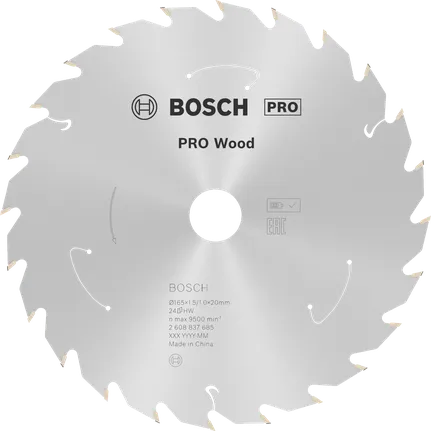 Bosch PRO Wood akülü daire testere bıçağı T24.