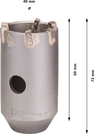 Bosch PRO SDS plus-5 40 mm, 6 dişli karot kesici.