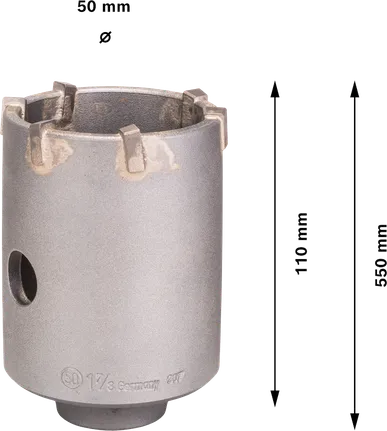 Bosch PRO SDS plus-5 Karot Kesici, 50 mm çapında, 6 dişli.