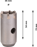 Bosch PRO SDS plus-5 Beton Delme Uçları 35 mm.