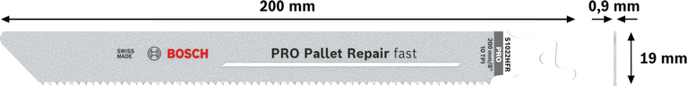 Bosch PRO Palet Tamir Hızlı S1022HFR çift metal testere bıçağı.