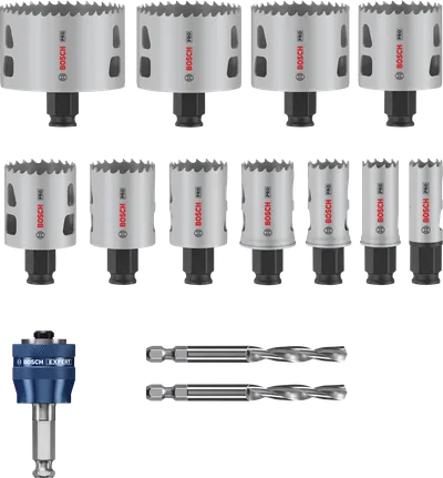Bosch PRO Multi Material PC Plus Delik Testeresi Seti, 14 Parça.