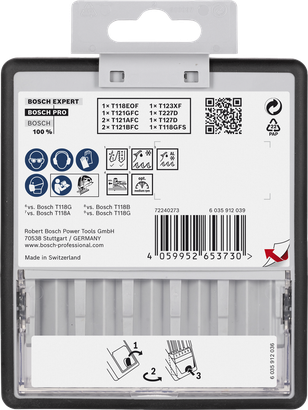 Bosch PRO Metal ve Alu dekupaj testere bıçağı seti 92 mm 10 adet.