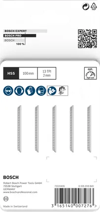 Bosch PRO Plastics PC Clean T101A dekupaj testere bıçakları (5'li paket).