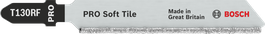 Bosch PRO Soft Tile T130RF yumuşak seramik için dekupaj bıçağı.
