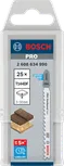 Bosch PRO Hardwood fast T144DF dekupaj testere bıçakları, 25'li paket.