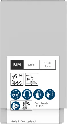 Bosch PRO Metal kalın T121BFC dekupaj testere bıçağı 92 mm.