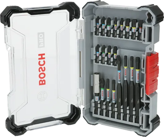 Bosch PRO Darbeli Tornavida Ucu Seti 20 adet kutu içerisinde.