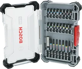 Bosch PRO Darbeli Tornavida Ucu Seti 24 parça saklama kutusunda.
