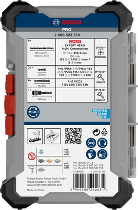 Bosch PRO Impact Karışık Set 35 Parça.
