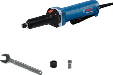 Bosch GGS 30 LPS düz taşlama makinesi aksesuarlarıyla birlikte.
