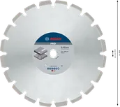 Bosch PRO Asfalt Elmas Disk 400 mm asfalt kesimi için.