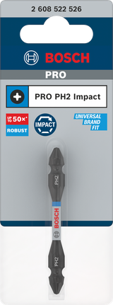 Bosch PRO PH2 çift uçlu darbeli matkap ucu 65 mm.