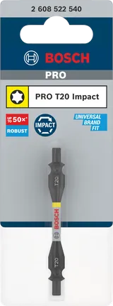 Bosch PRO T20 çift taraflı darbeli matkap ucu.