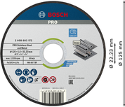 Bosch PRO paslanmaz çelik ve metal kesme diski 125 mm.