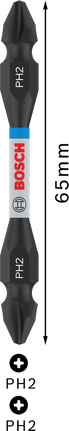 Bosch PRO Çift Uçlu Darbeli Matkap Ucu PH2 65mm.