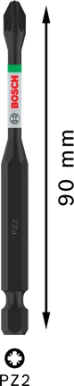 Bosch PRO Pozidriv Darbeli Matkap Ucu PZ2 90 mm.