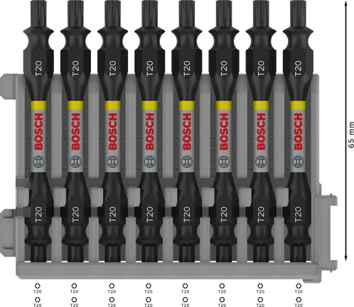 Bosch PRO Çift Uçlu Darbeli Matkap Ucu T20 seti, 65 mm.