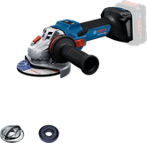 Bosch GWS 18V-15 S akülü açılı taşlama makinesi.