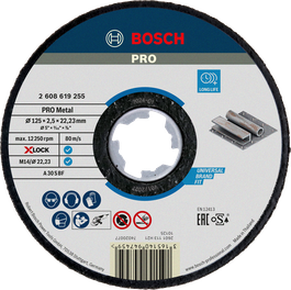Bosch PRO Metal Bağlı Kesme Diski X-Lock 125mm.