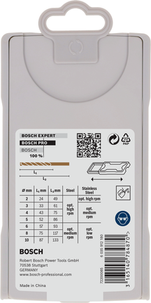 Bosch PRO Metal HSS-G 7 parçalı bükümlü matkap ucu seti.