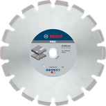 Asfalt kesimi için Bosch PRO Asfalt Elmas Disk 350 mm.