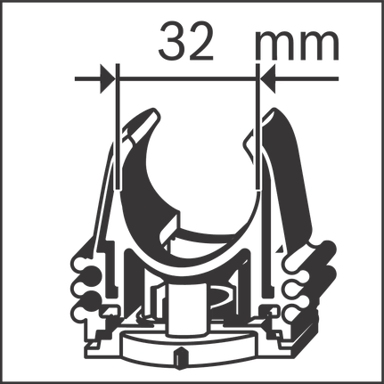 32 mm boru kelepçesi.