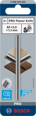 Bosch PRO planya bıçağı 82×5,5×1,1 mm.