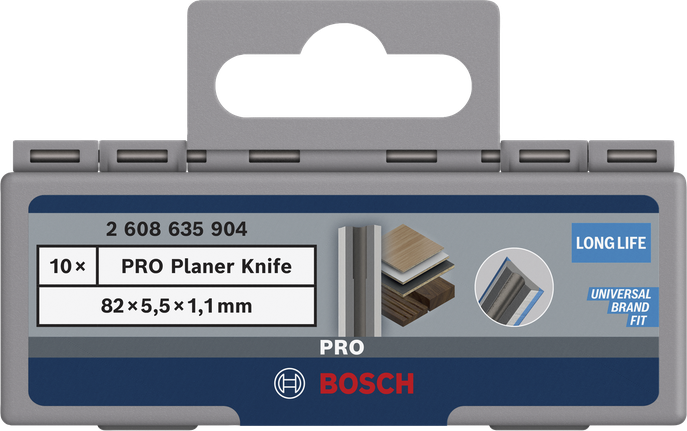 Bosch PRO planya bıçağı 82×5,5×1,1 mm.