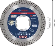 Bosch EXPERT HardCeramic X-LOCK elmas kesme diski 85mm.
