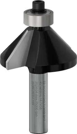 Bosch PRO Freze Ucu Pahlı 45° Saplı 8 mm.