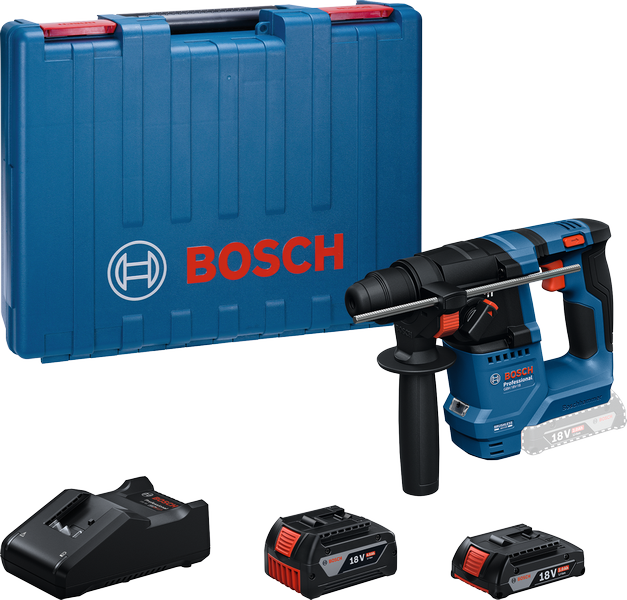 Bosch GBH 18V-18 akülü kırıcı delici seti.