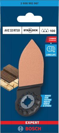 Bosch EXPERT AVZ 32 RT10 zımpara parmağı 32×53 mm.